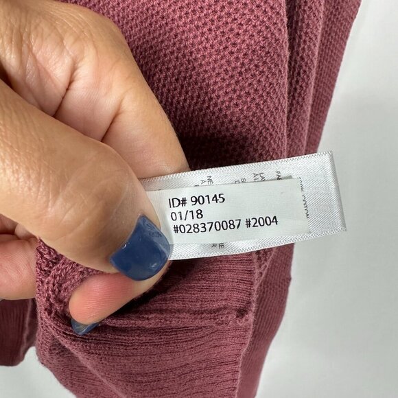 2/$30 Express Lace up Knit Tunic Tank Top Medium Plum #A0202 TRB2 - Picture 5 of 7